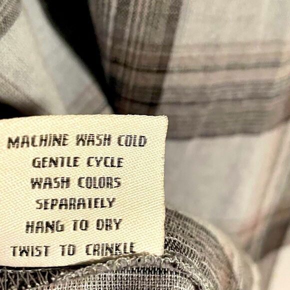 tulip brand clothing plaid cotton boho 2 pocket button full sweep tunic XS - Picture 9 of 11